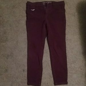 Incredibly soft burgundy jeggings